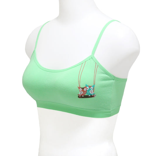 Angelina Wire-free A-Cup Training Bras with Owl Design (6-Pack), #B374A