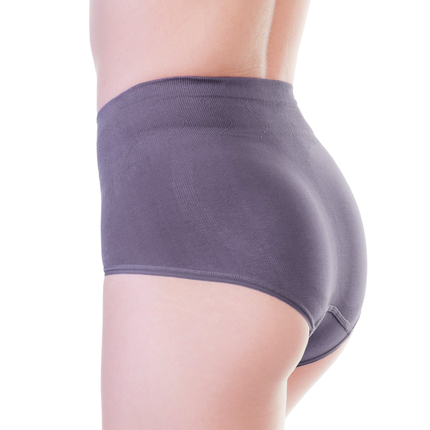 Angelina Seamless Cotton Light-Control Mid-Rise Briefs Panties (12-Pack), #SE982