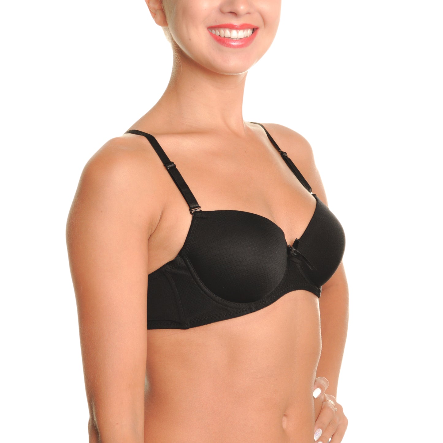 Angelina Wired A-Cup Bras with Convertible Straps (6-Pack), #B968A