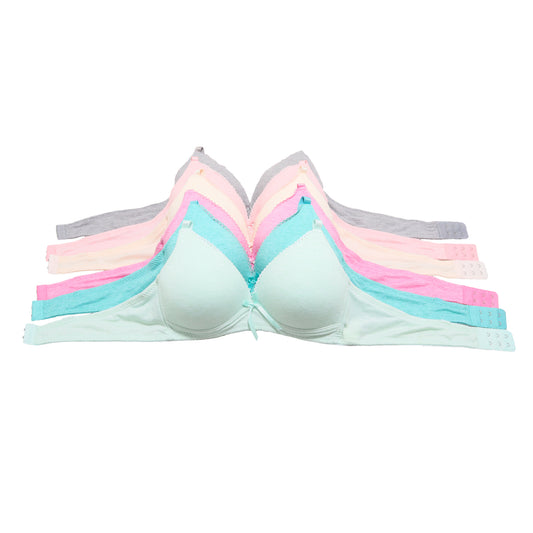 Angelina Wire-Free A-Cup Bra with Convertible Straps (6-Pack), #B977A