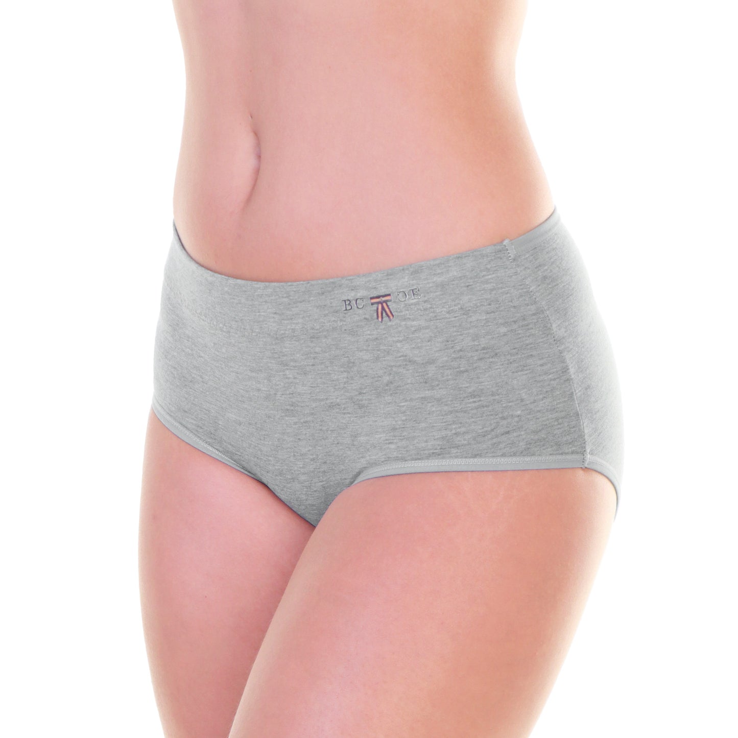 Cotton Mid-Rise Briefs with Front Stitching and Hip Detail (12-Pack), #G6886