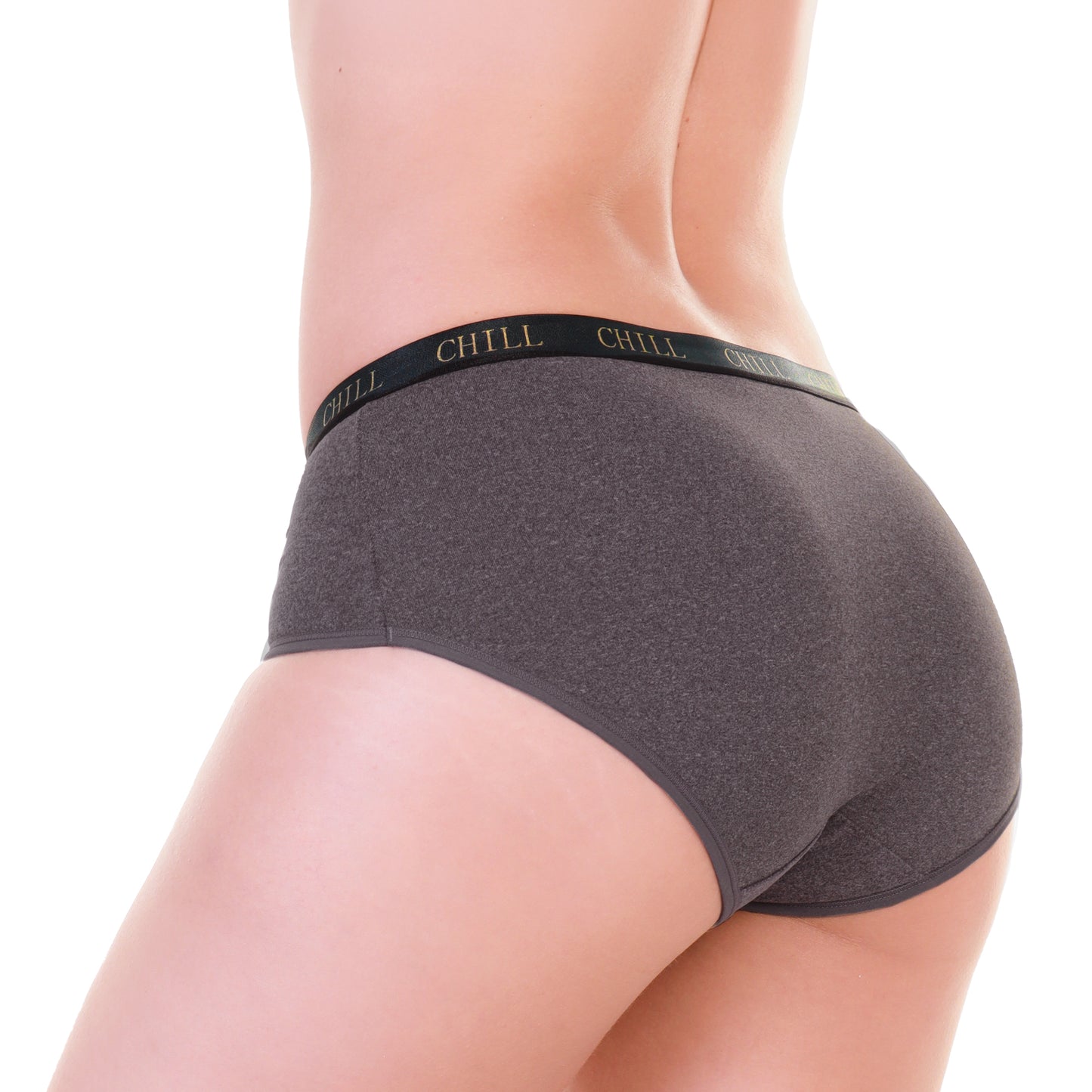 Angelina Microfiber Mid-Rise Brief Panties with CHILL Elastic Waistband (12-Pack), #G6890