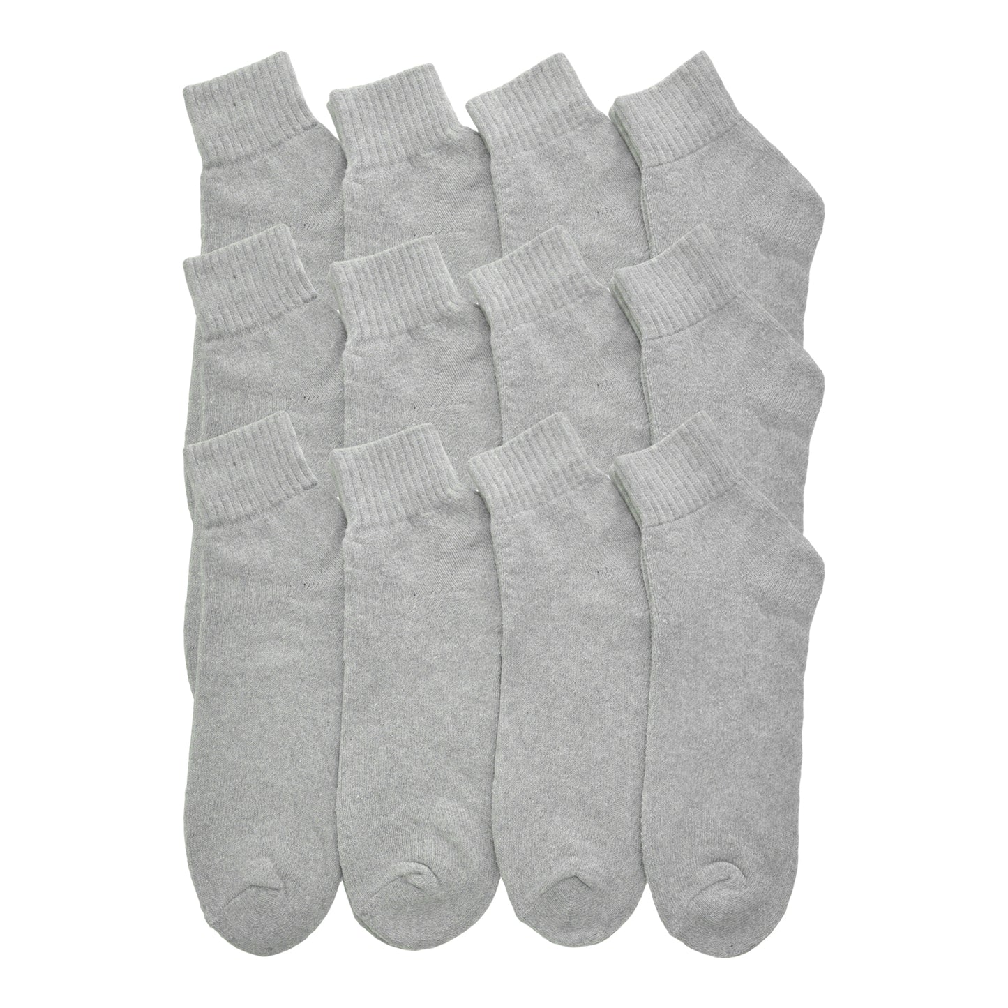 Swan Unisex Athletic Quarter Socks (12-Pairs), #H234