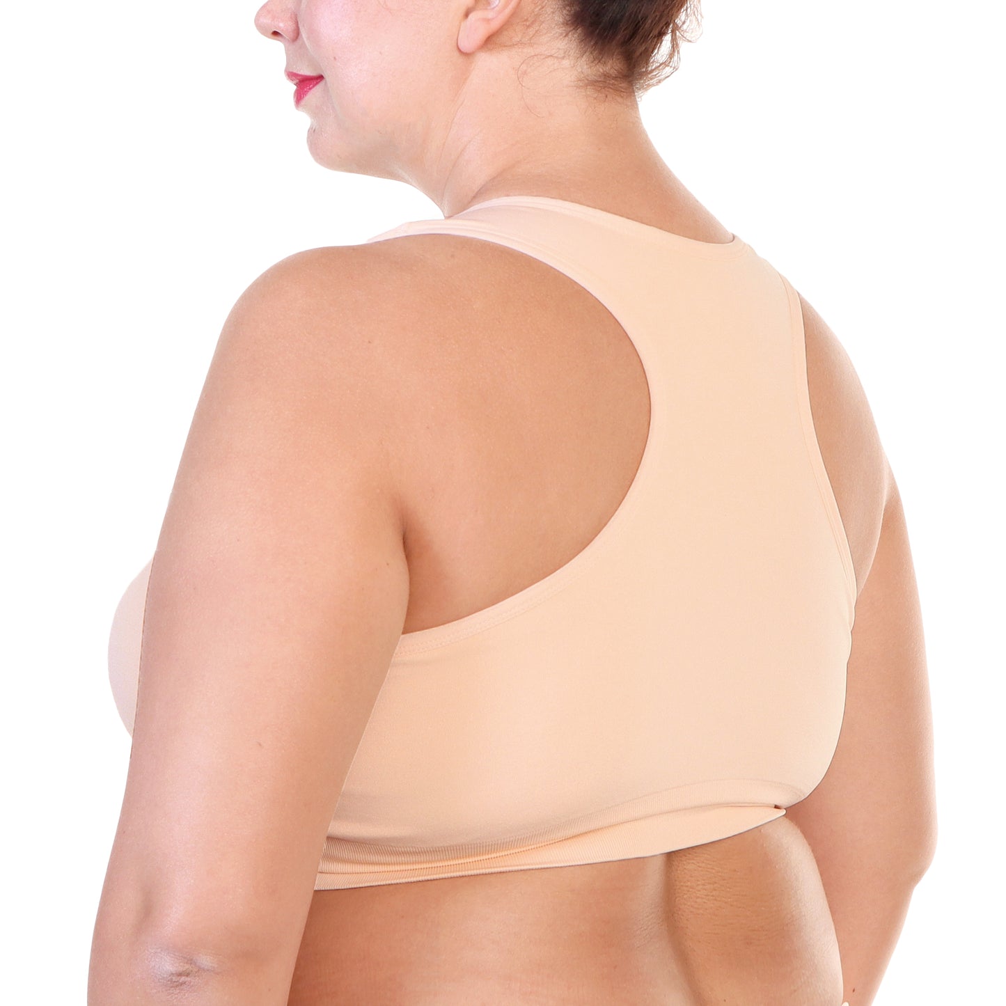 Seamless Extended Size Bra with Hook-and-Eye Front Closure (3-Pack), #SE940