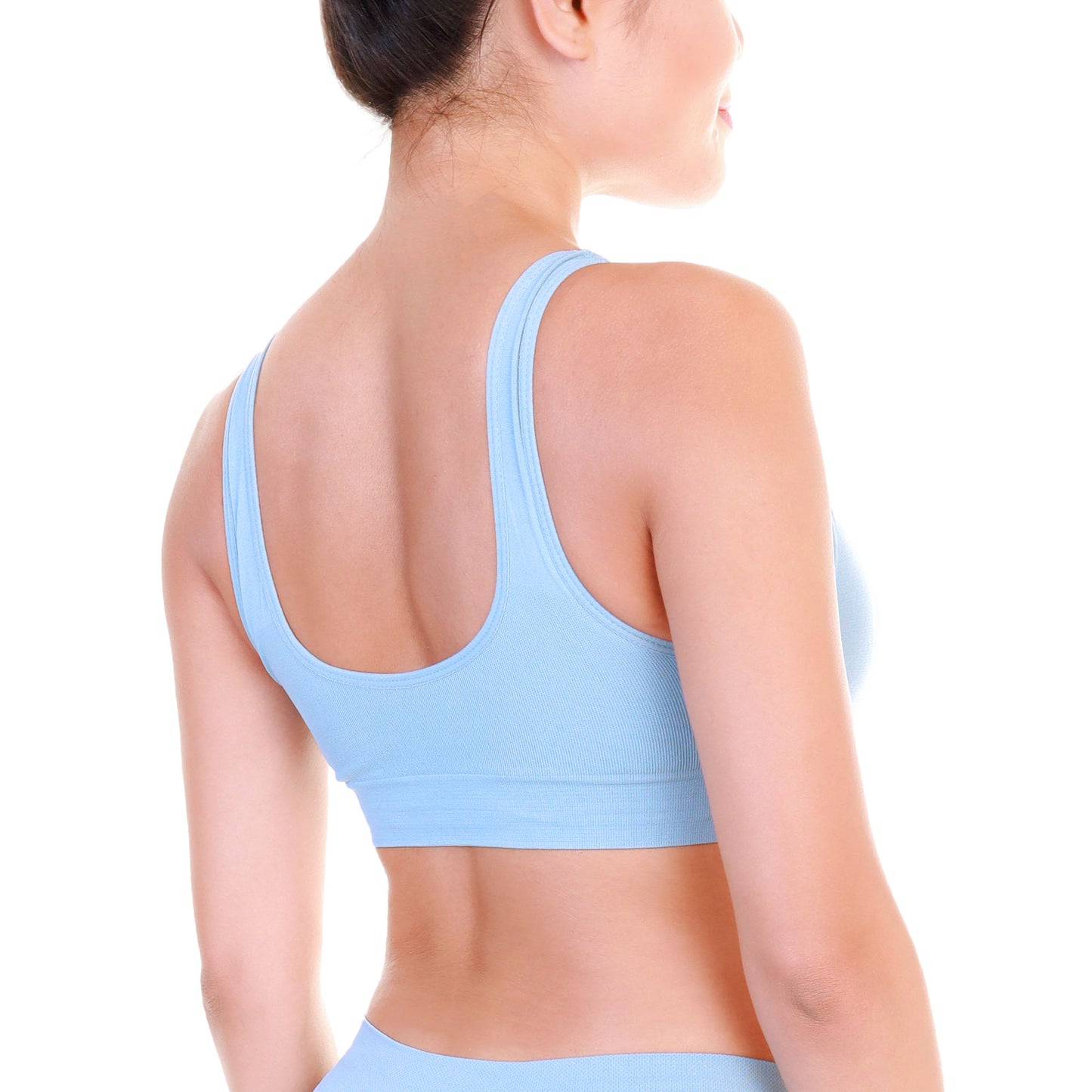 Angelina Seamless Wire-Free U-Back Microfiber Bralettes (6 Pack), #SE972