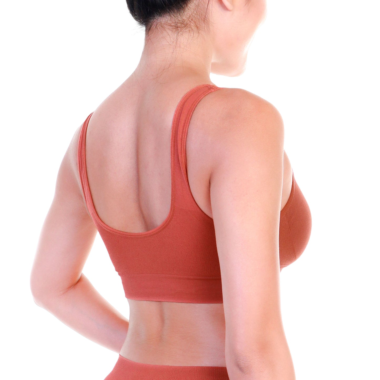 Angelina Seamless Wire-Free U-Back Microfiber Bralettes (6 Pack), #SE972