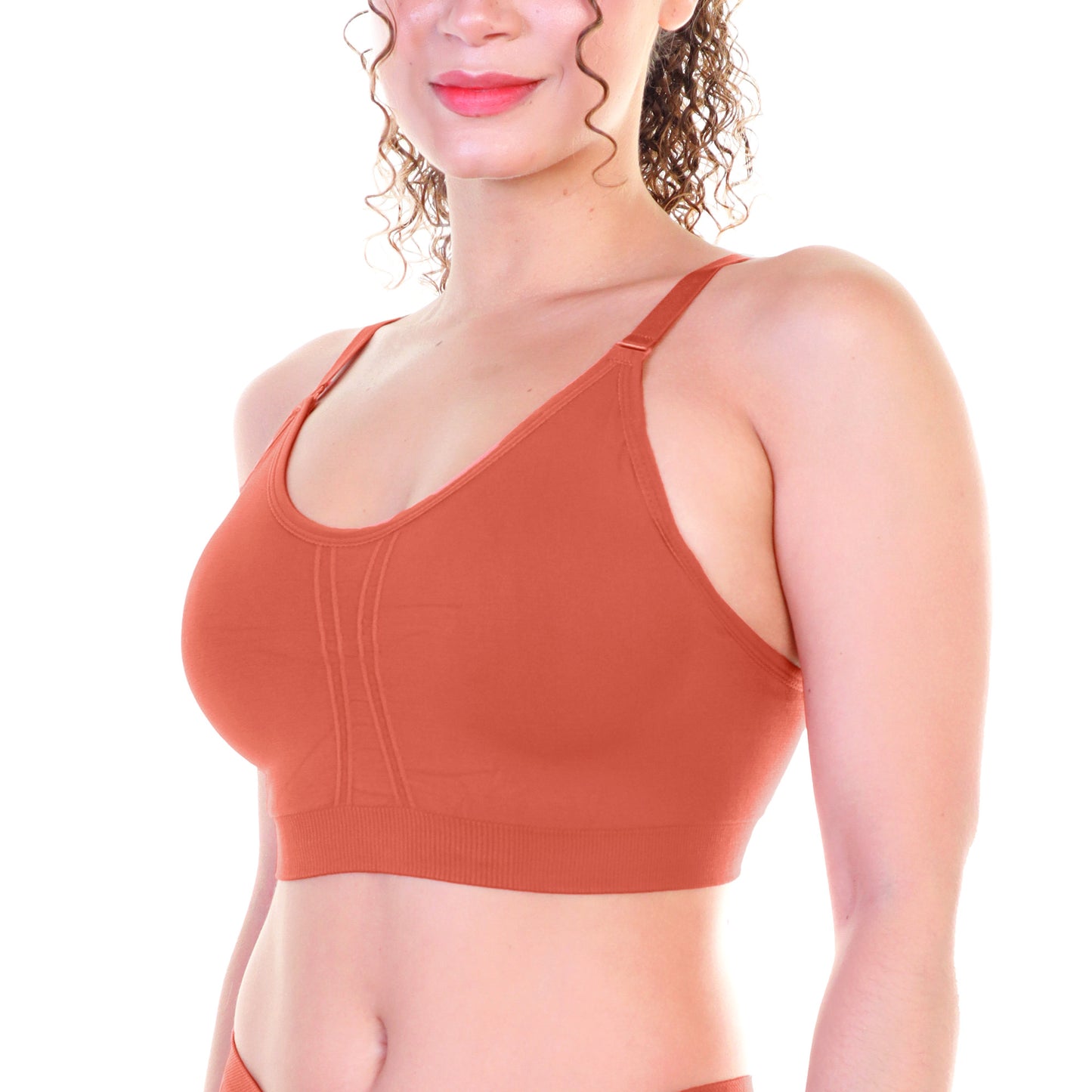 Angelina Wire-free Seamless Bra with Adjustable Closure (6 Pack), #SE976