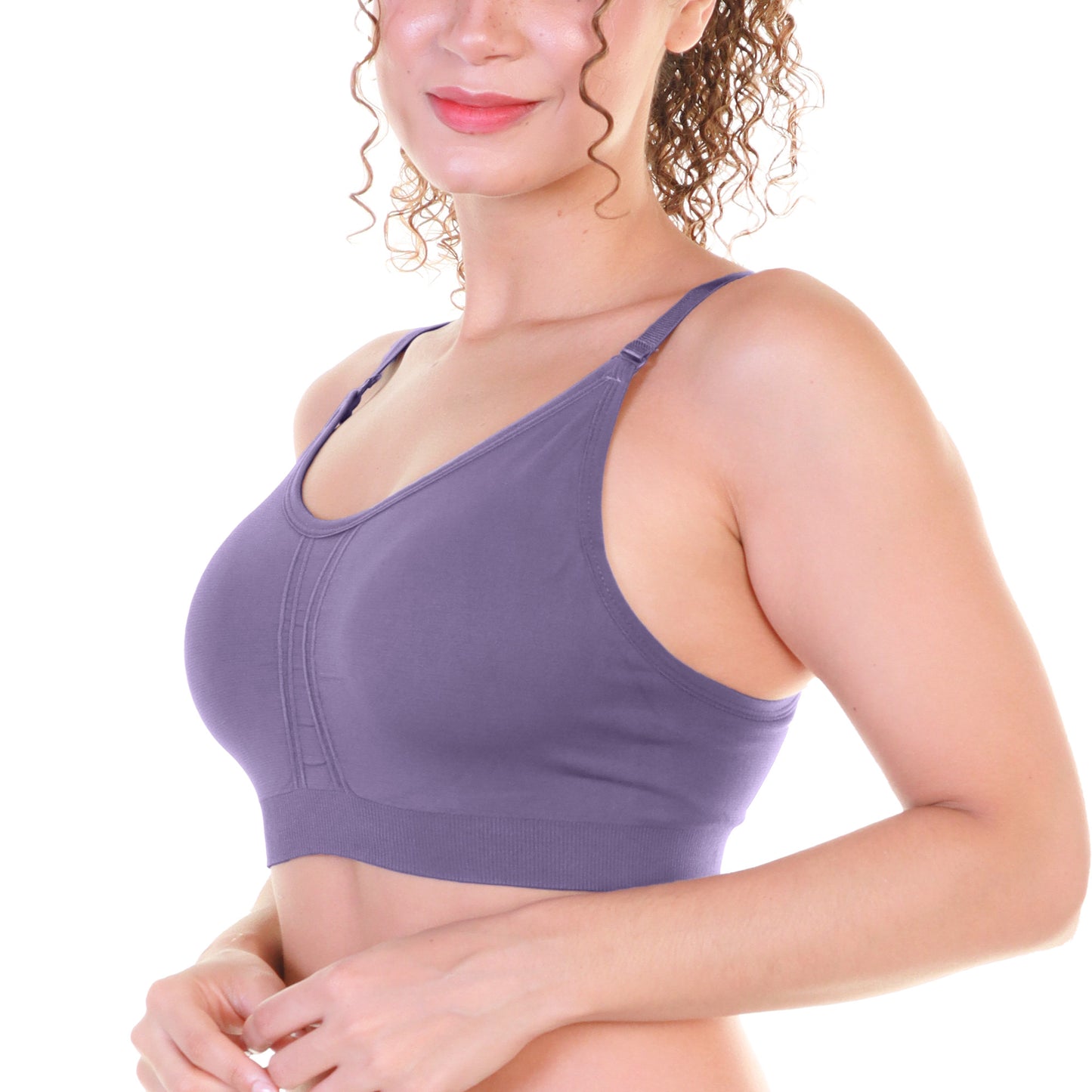 Angelina Wire-free Seamless Bra with Adjustable Closure (6 Pack), #SE976