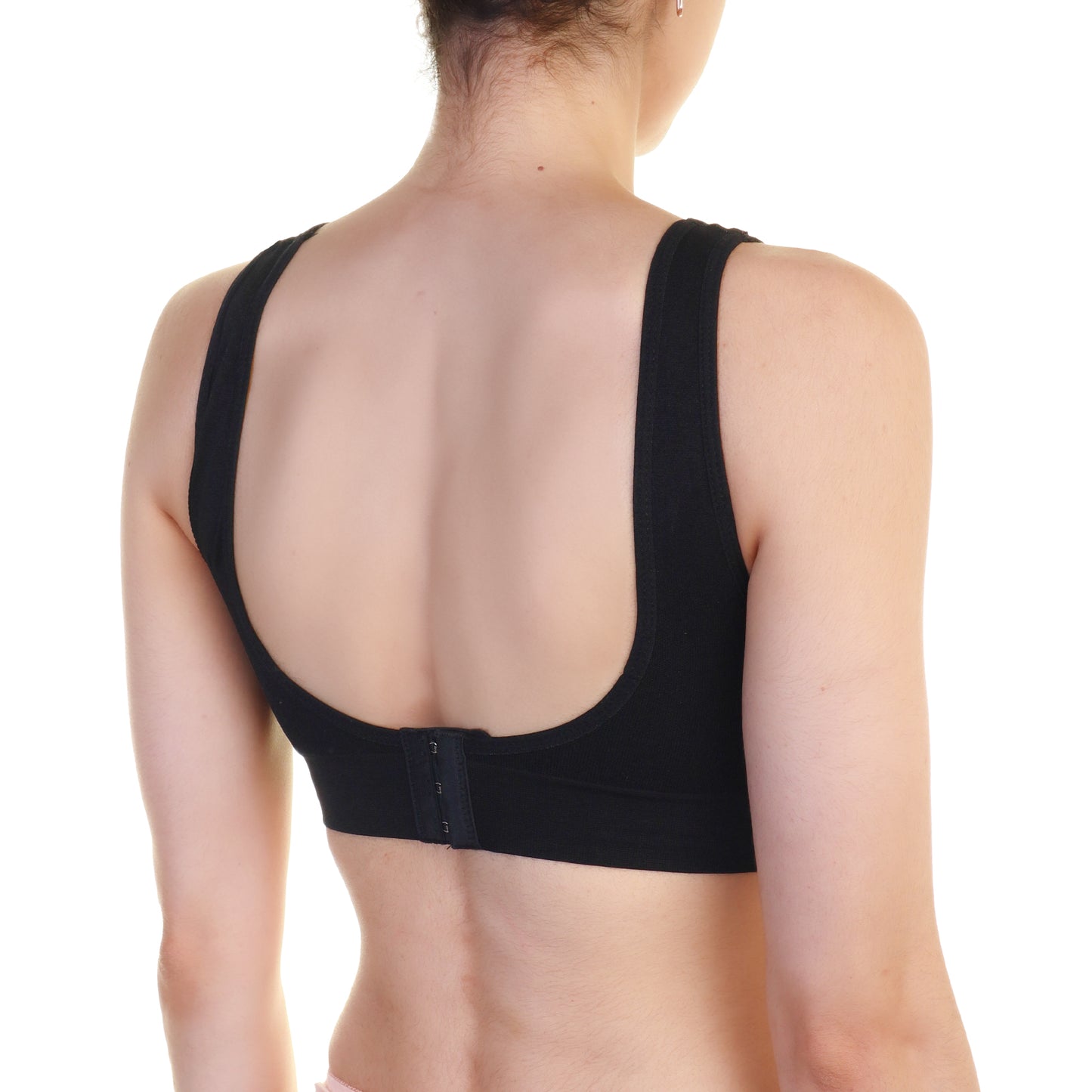 Angelina Wire-Free Seamless U-Back Bralettes with Adjustable Closure (6-Pack), #SE985