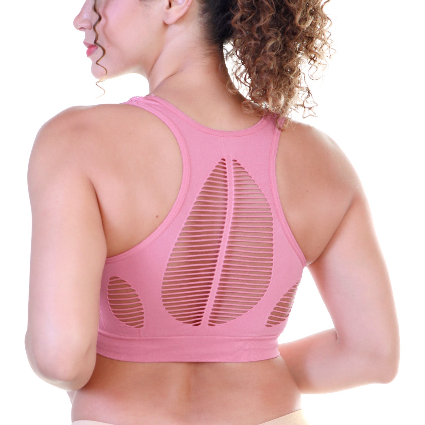 Angelina Seamless Racerback Bra with Cutouts (6-Pack), #SE988