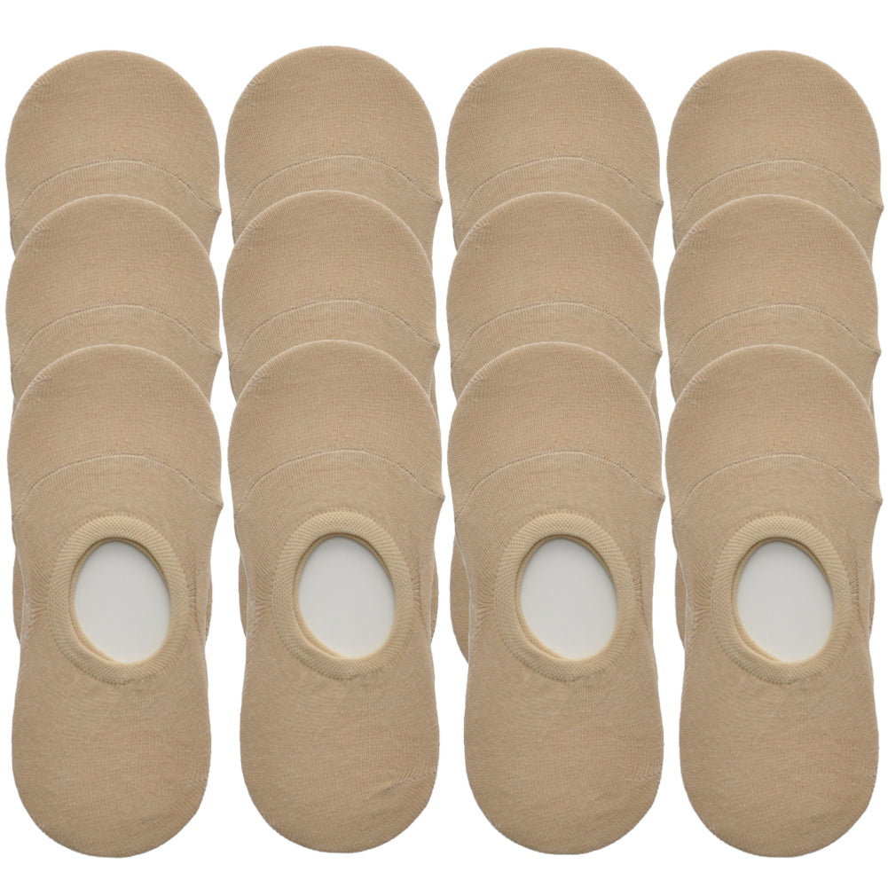 Angelina Low Cut No Show Socks (12-Pairs), #SK21