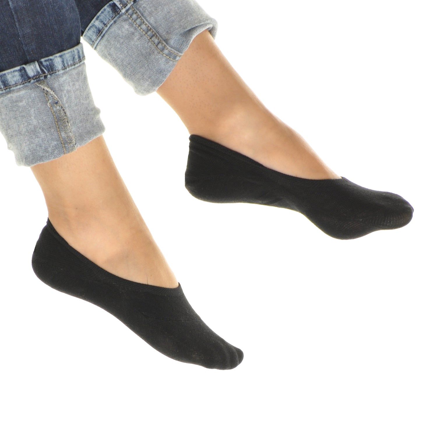 Angelina Low Cut No Show Socks (12-Pairs), #SK21