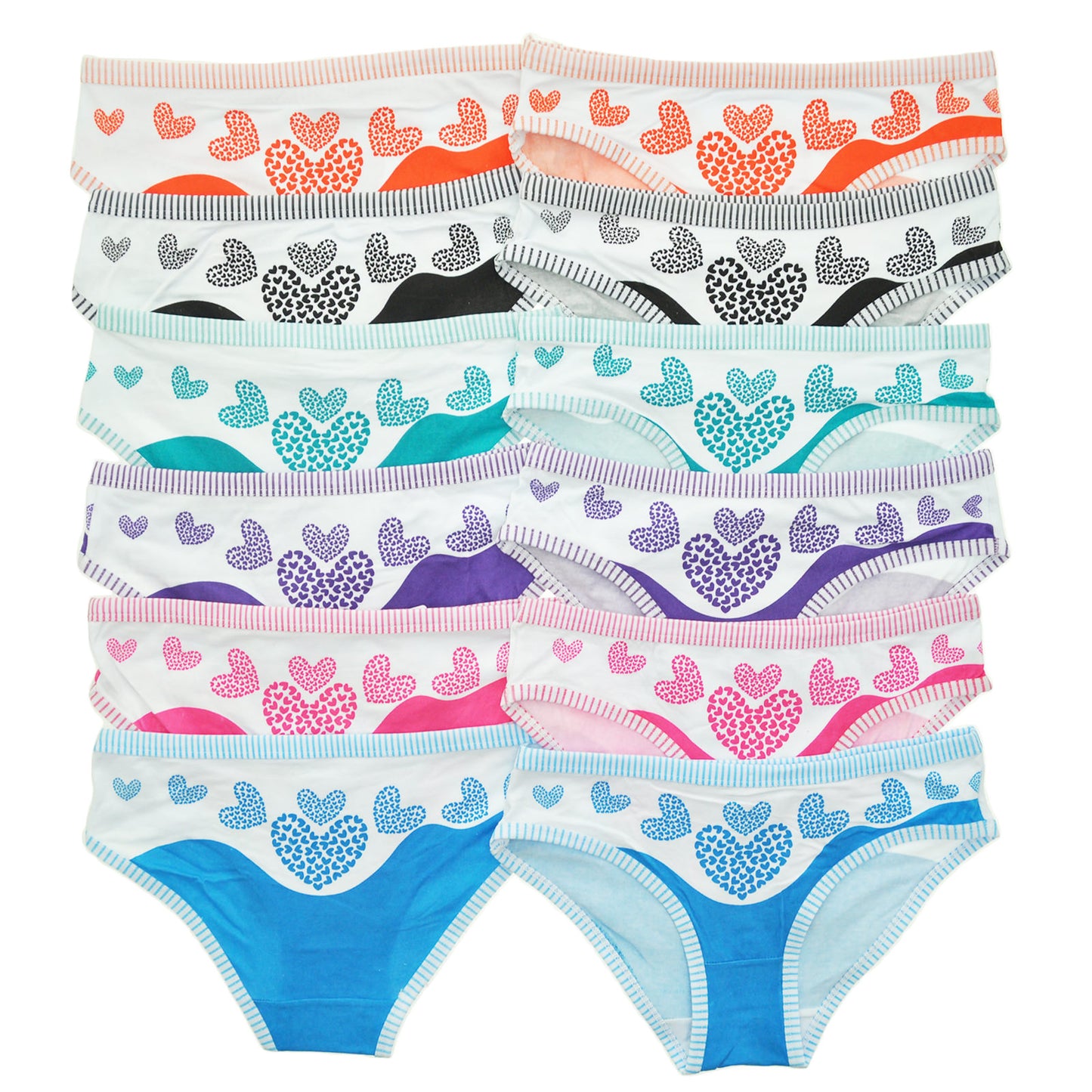 Angelina Hearts and Stripes Bikini (12-Pack), #G1263