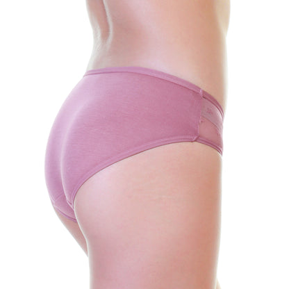 Angelina Cotton Hiphugger Panties with Star Mesh Design (12-Pack), #G6779