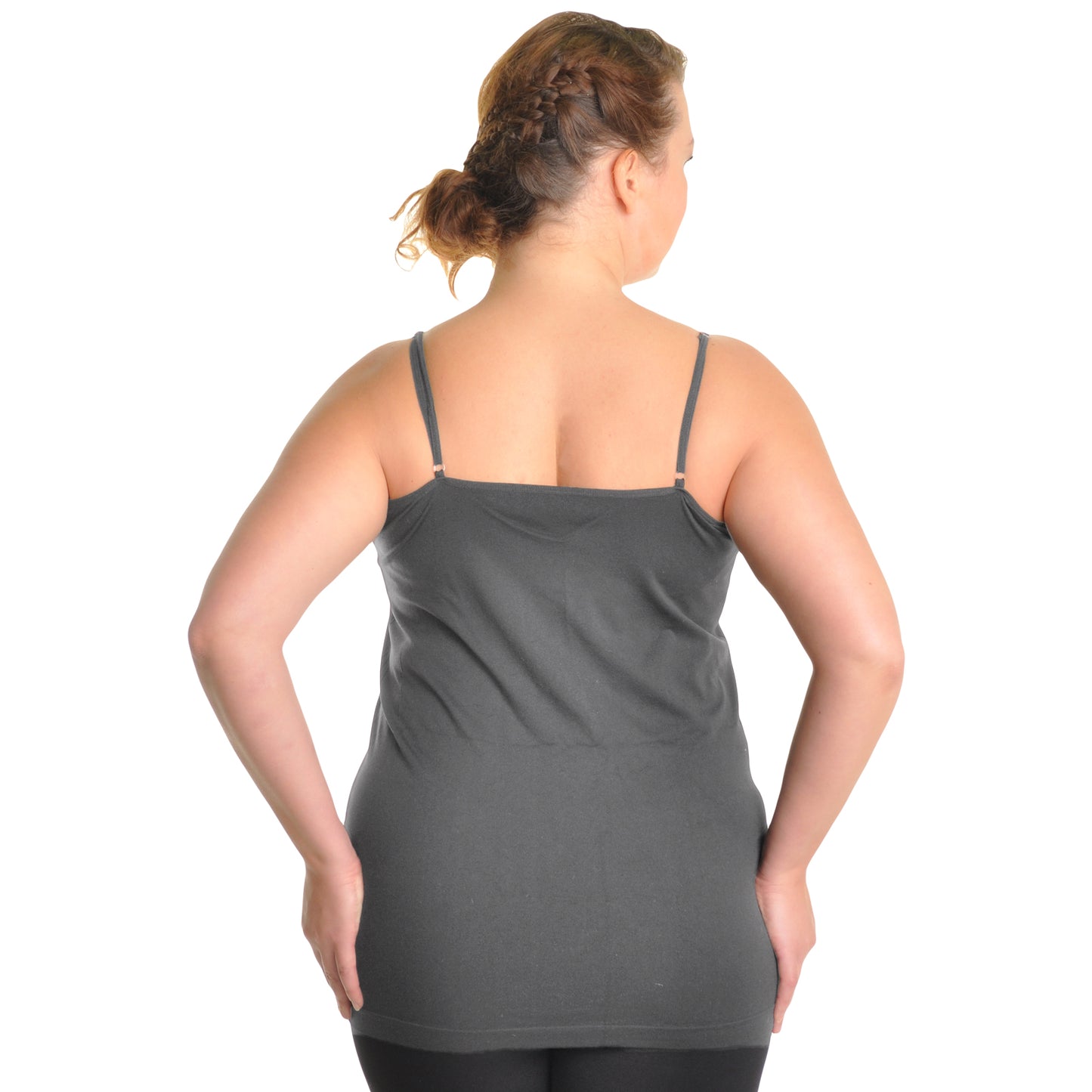 Angelina Seamless Tank Top with Adjustable Spaghetti Straps (1 or 6 Pack), #SE815
