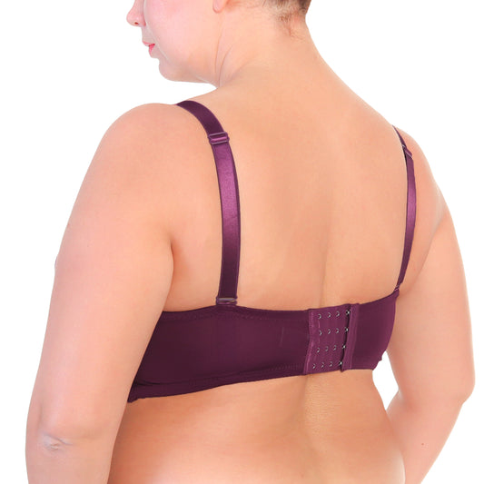 Angelina Wired, Padded Extended Size Strapless Bras with Lace Accent (6-Pack), #B208