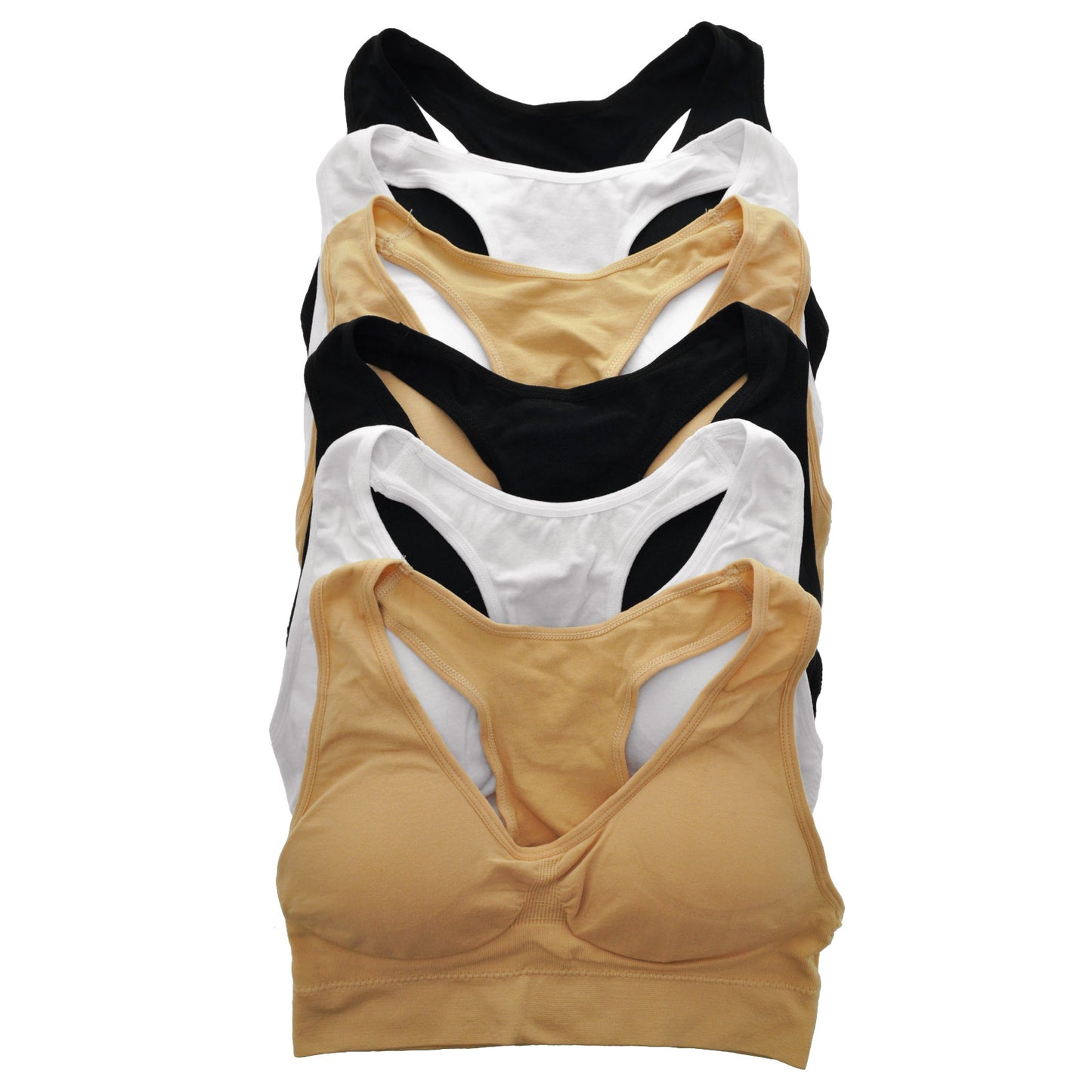 Angelina Seamless Classic Racerback Bralette (6 or 12 Pack), #SE804
