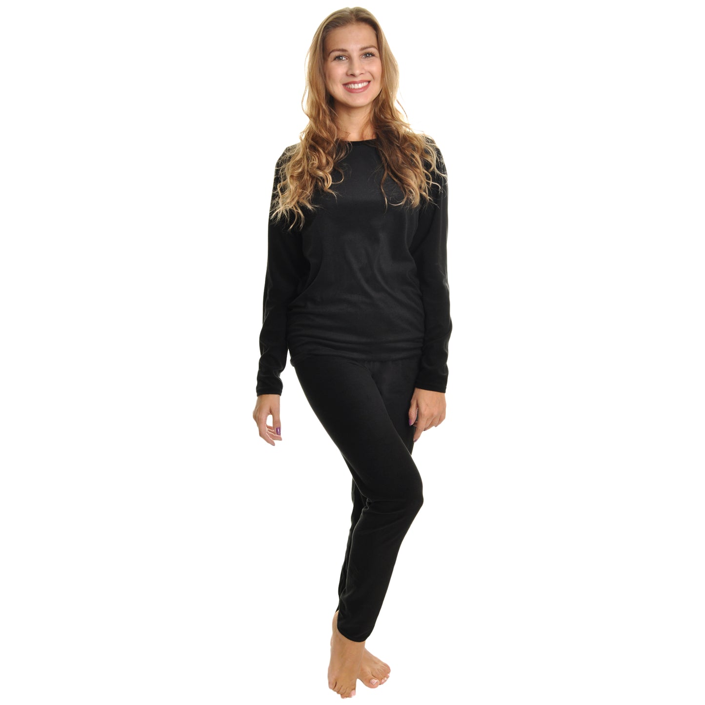 Angelina Womens Velvet Long Sleeve Thermal Set (3-Pack), #T7917SET