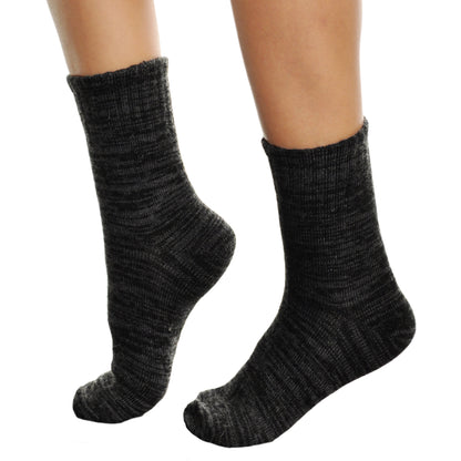 Angelina Marled Unisex Wool Blend Crew Socks (3-Pairs), #2550