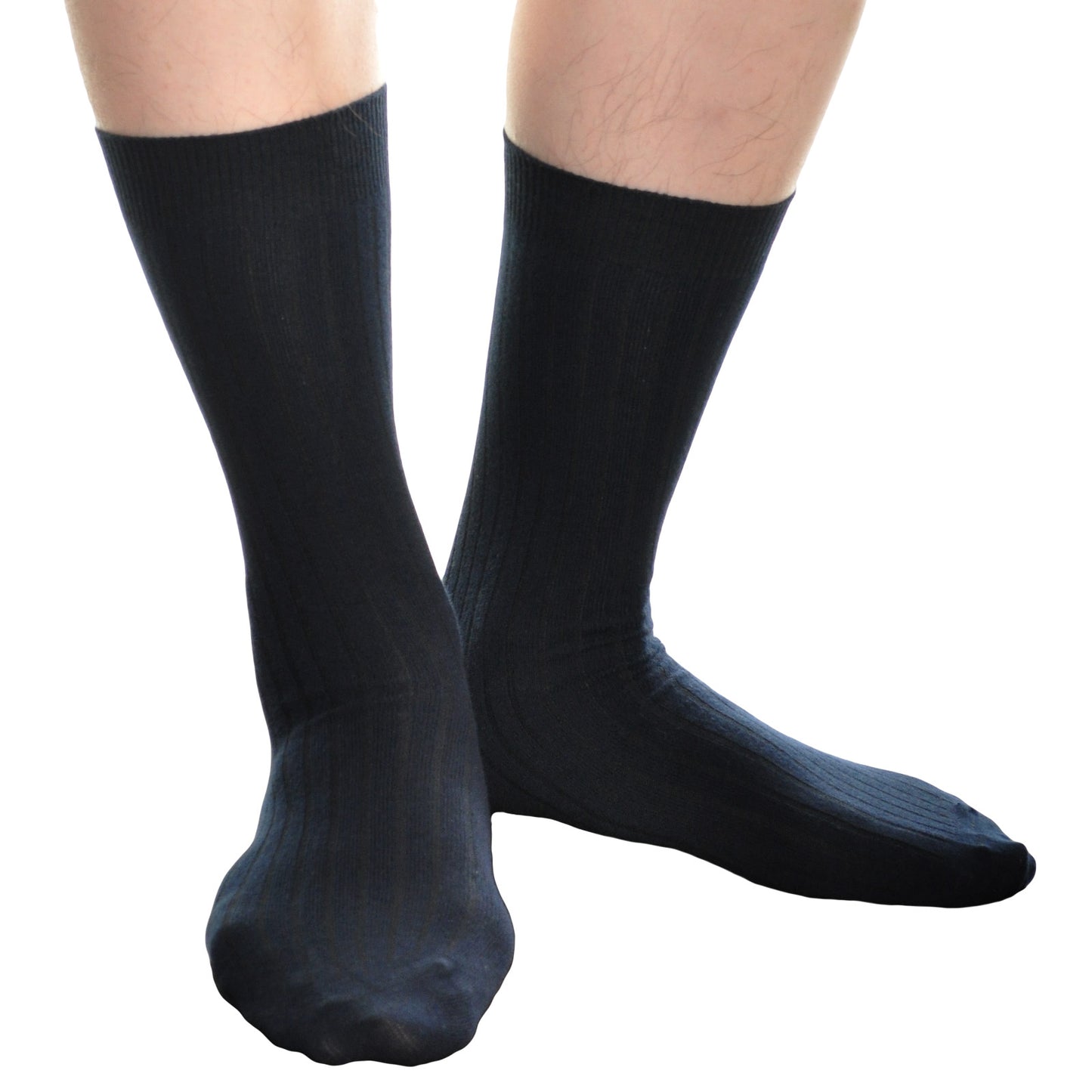 Swan Men's Cotton Ribbed Dress Socks (12-Pack), #993