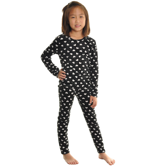 Angelina Girls Velvet Assorted Pattern Lounge Sets (3-Pack), #0041SET