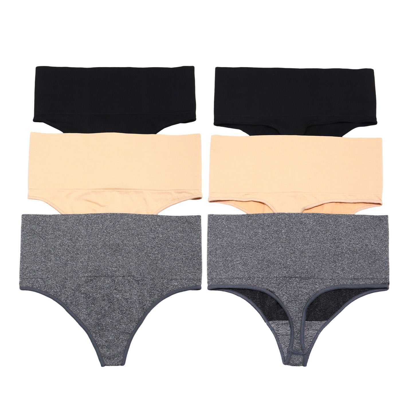 Angelina Seamless Light Control Thong Panties (6-Pack), #SE967P