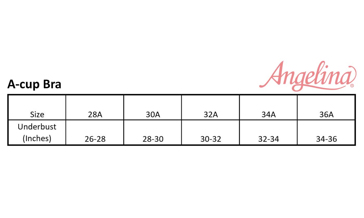 Angelina Wired Bras with Embroidered Diamond Design (6-Pack), #B376