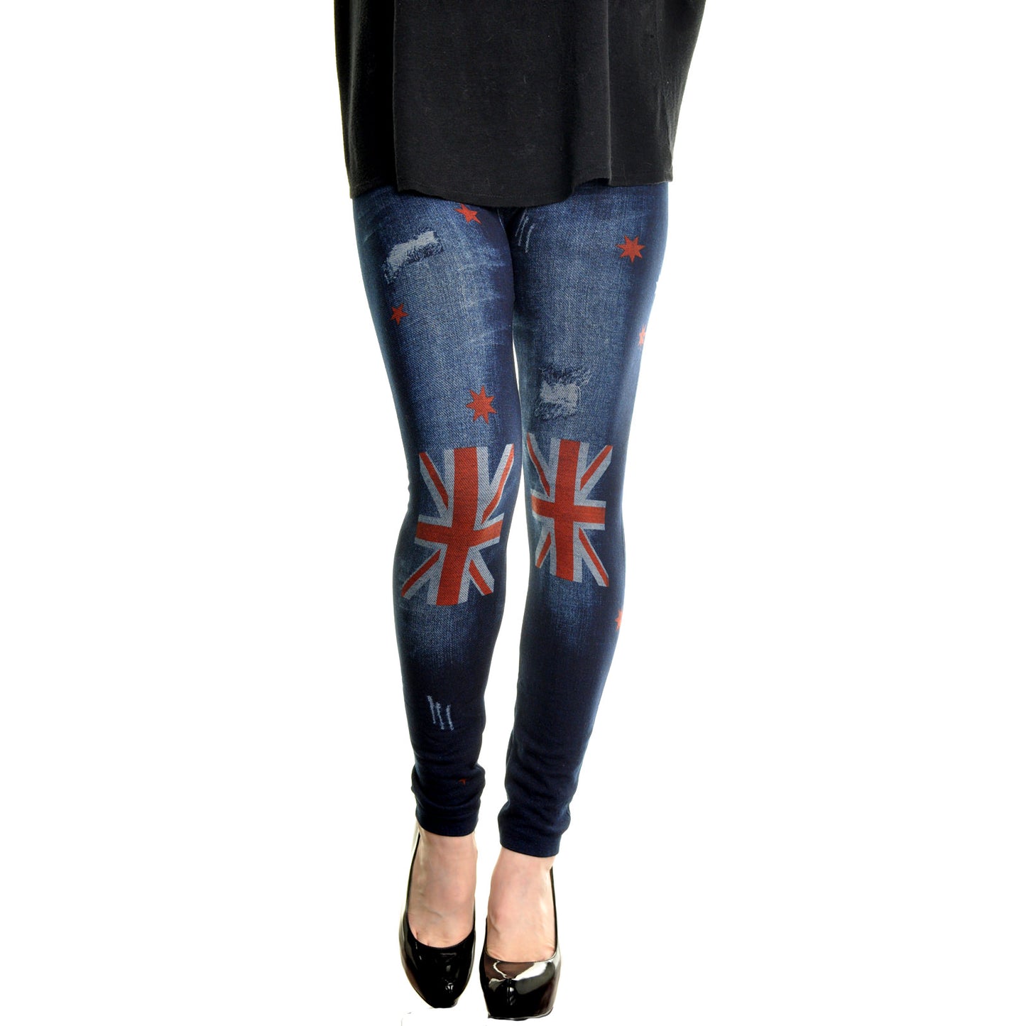 Angelina Lady's Patterned Jeggings (6-Pack), #006