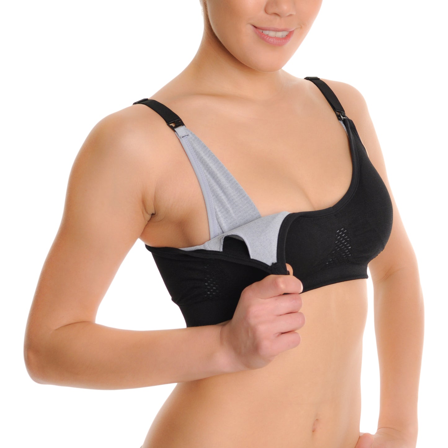 Angelina Seamless Nursing Bras with Mesh Detail (3-Pack), #SE861