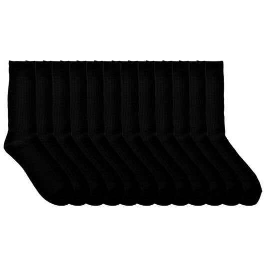 Swan Men's Cotton Ribbed Dress Socks (12-Pack), #993