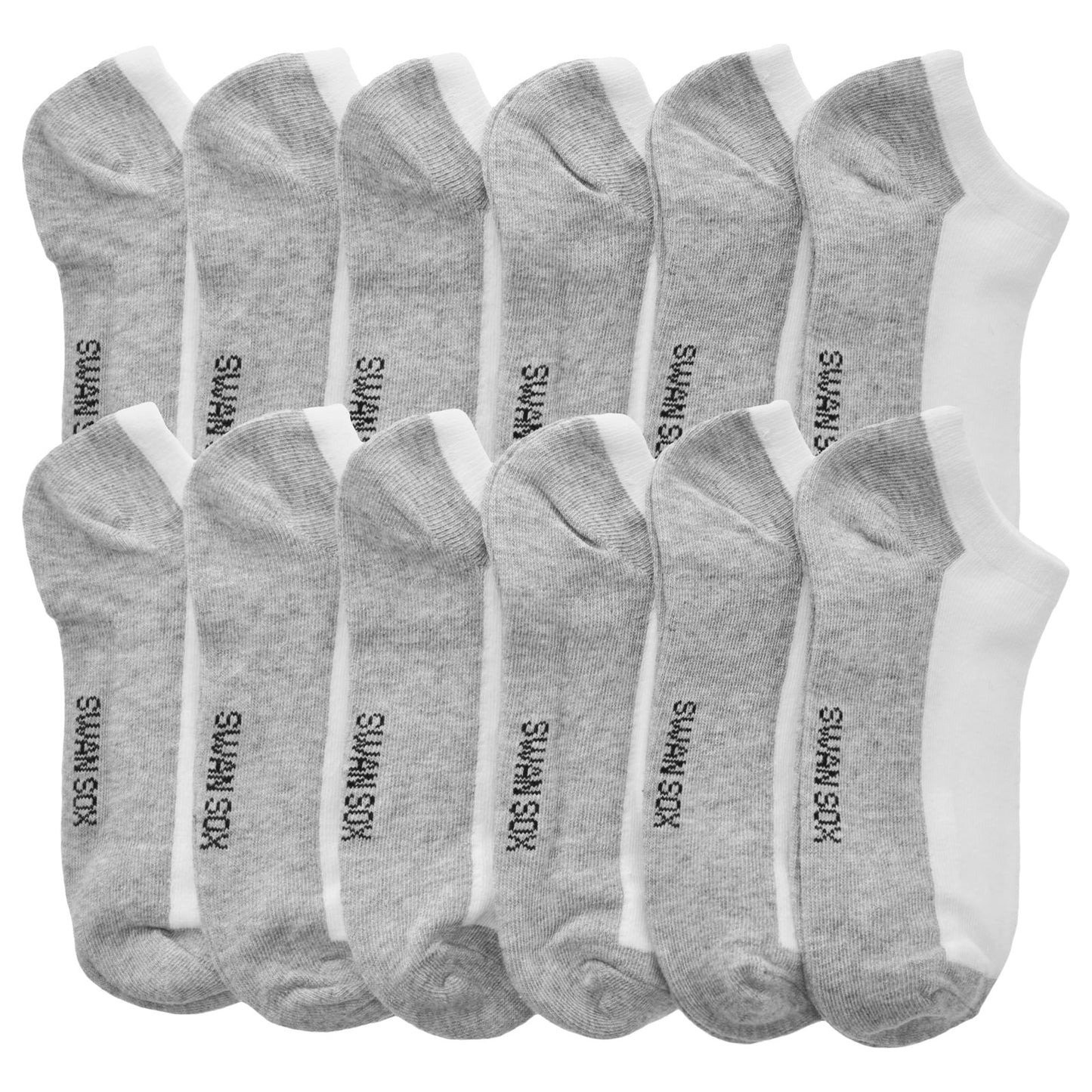 Swan Unisex No-Show Sport Sock (12-Pairs), #3305