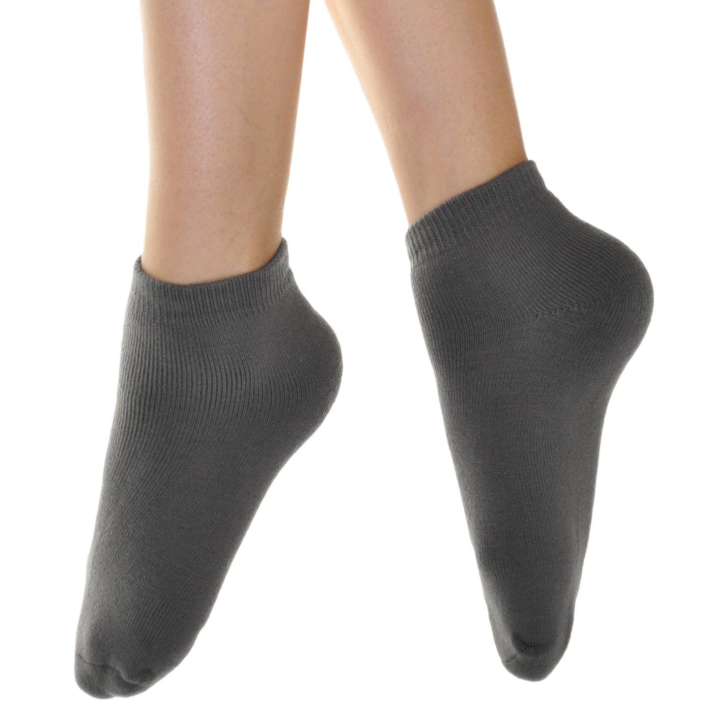 Angelina Unisex French Terry Quarter Socks (6-Pairs), #2558