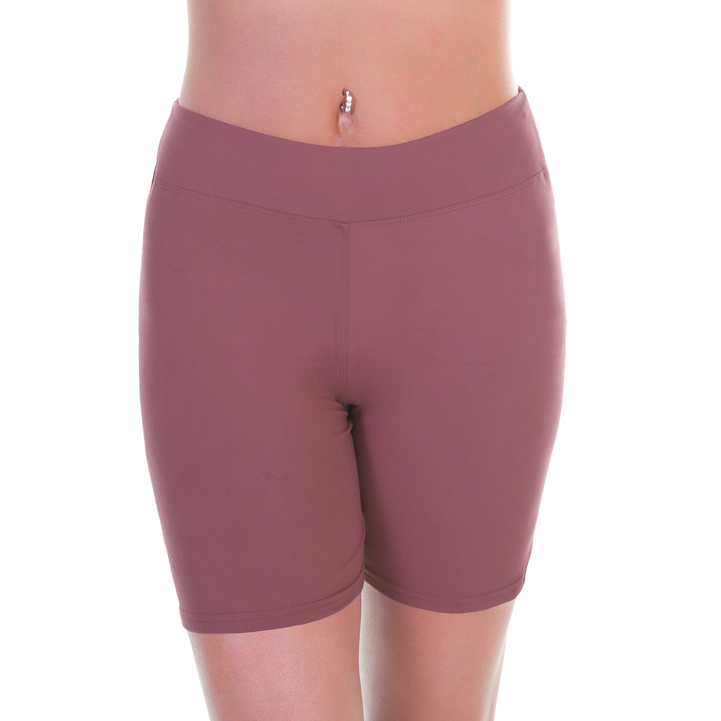 Angelina Women's Microfiber High Waist Biker Shorts (4-Pack), #133