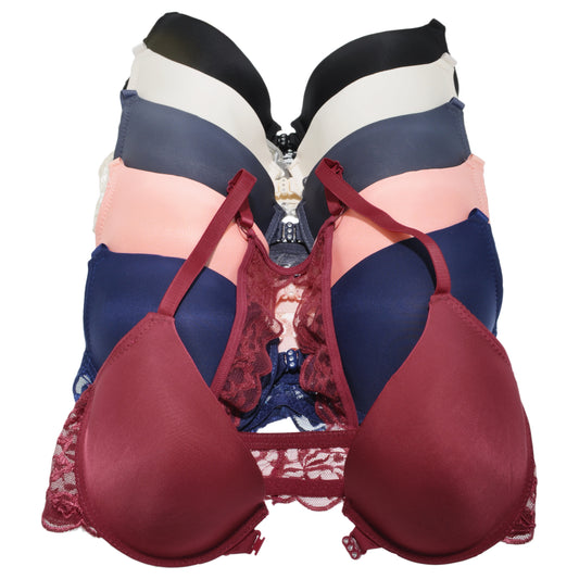 Angelina Wired, Racerback Bra with Adjustable Straps (6-Pack), #B302