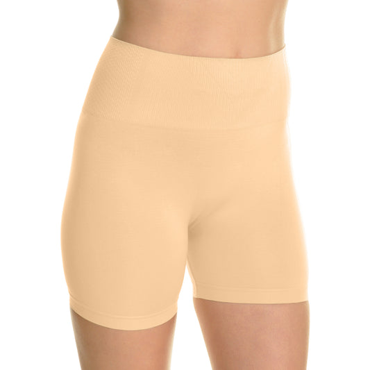 Angelina Women's Seamless Boxer Shorts with Tummy Control Waistband (6 Dozen), #SE326