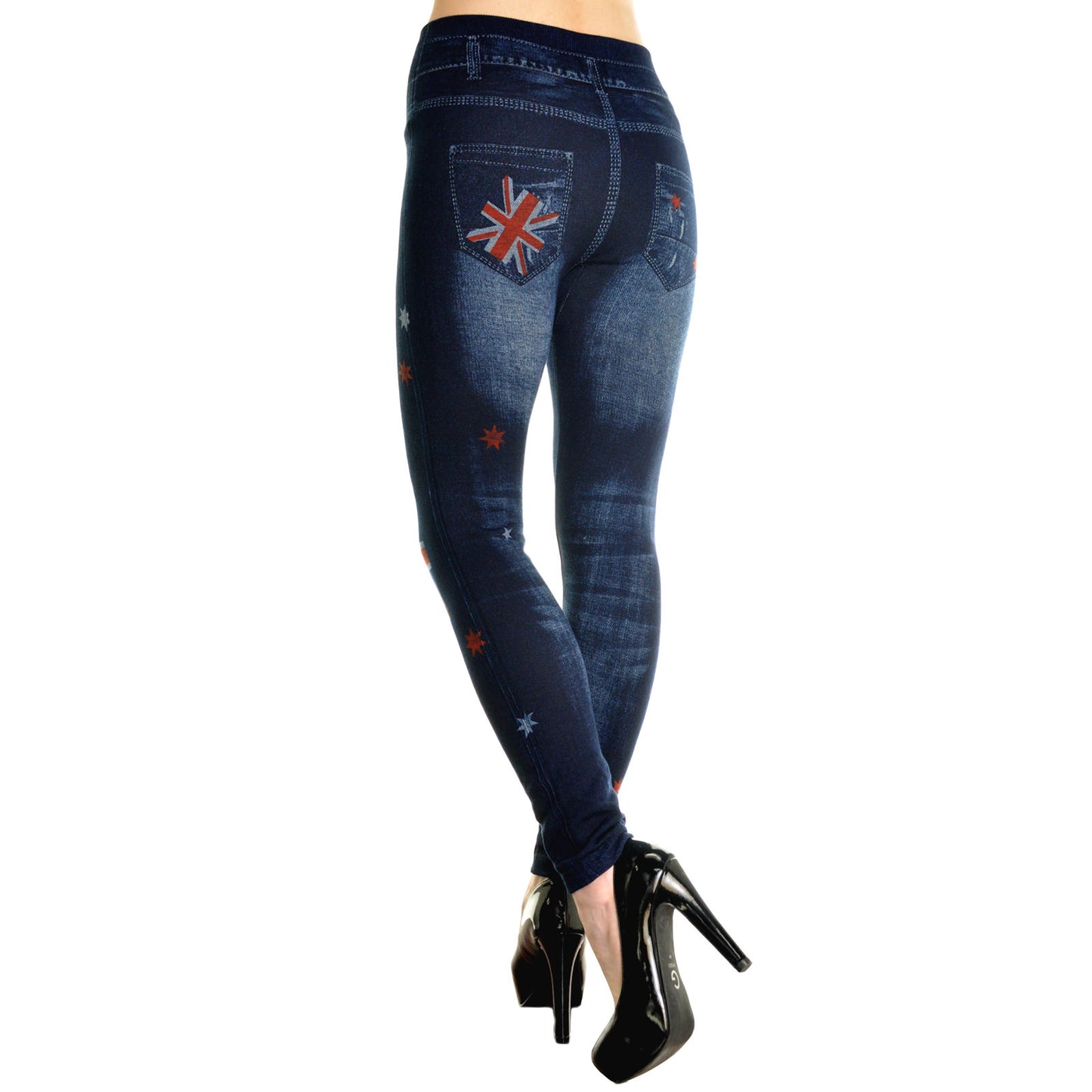 Angelina Lady's Patterned Jeggings (6-Pack), #006