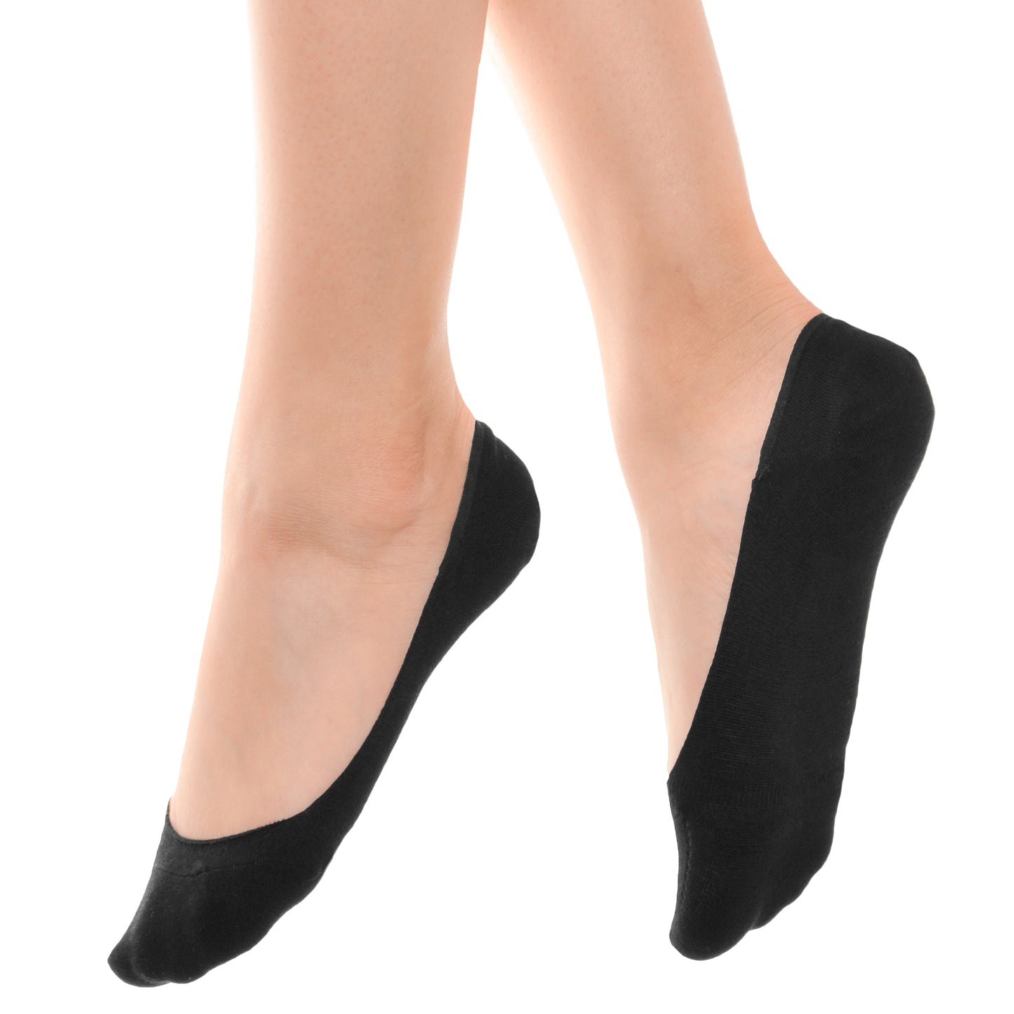 Angelina Comfort Liner Socks with Silicone Heel Grip (12-Pairs), #SK51