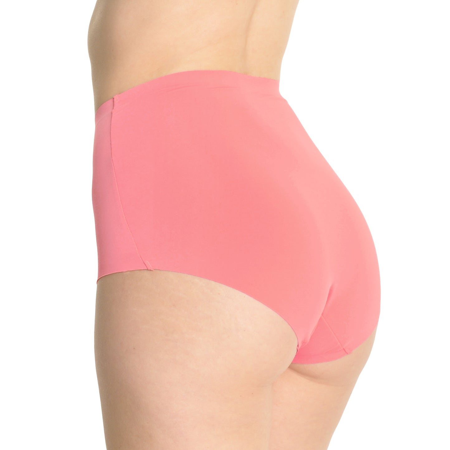 Angelina Nylon Laser Cut High Waist Full Coverage Briefs (12-Pack), #G6506