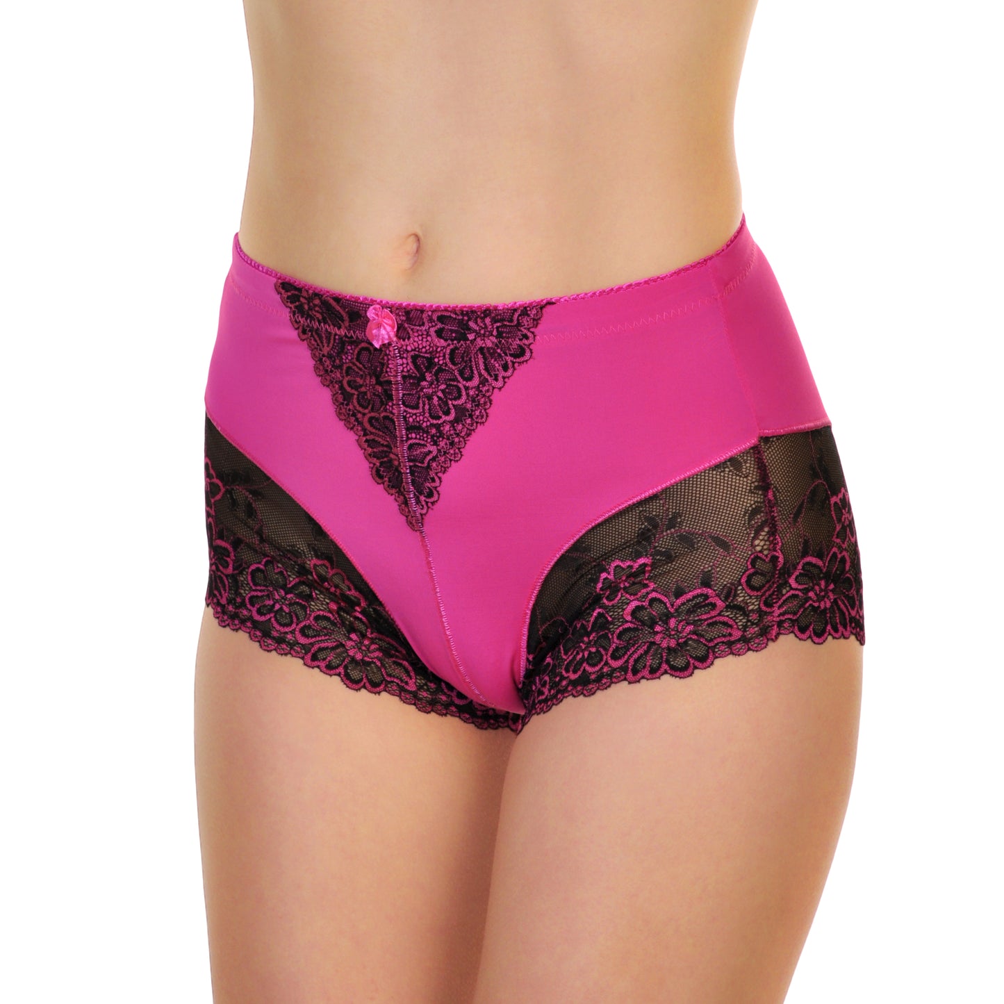 Angelina High Waist Light Control Briefs with Lace Accent Detail (6-Pack)