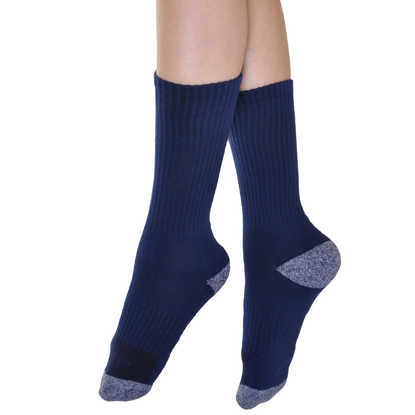 Swan French Terry Unisex Sport Crew Socks (12-Pairs), #XCSOCK