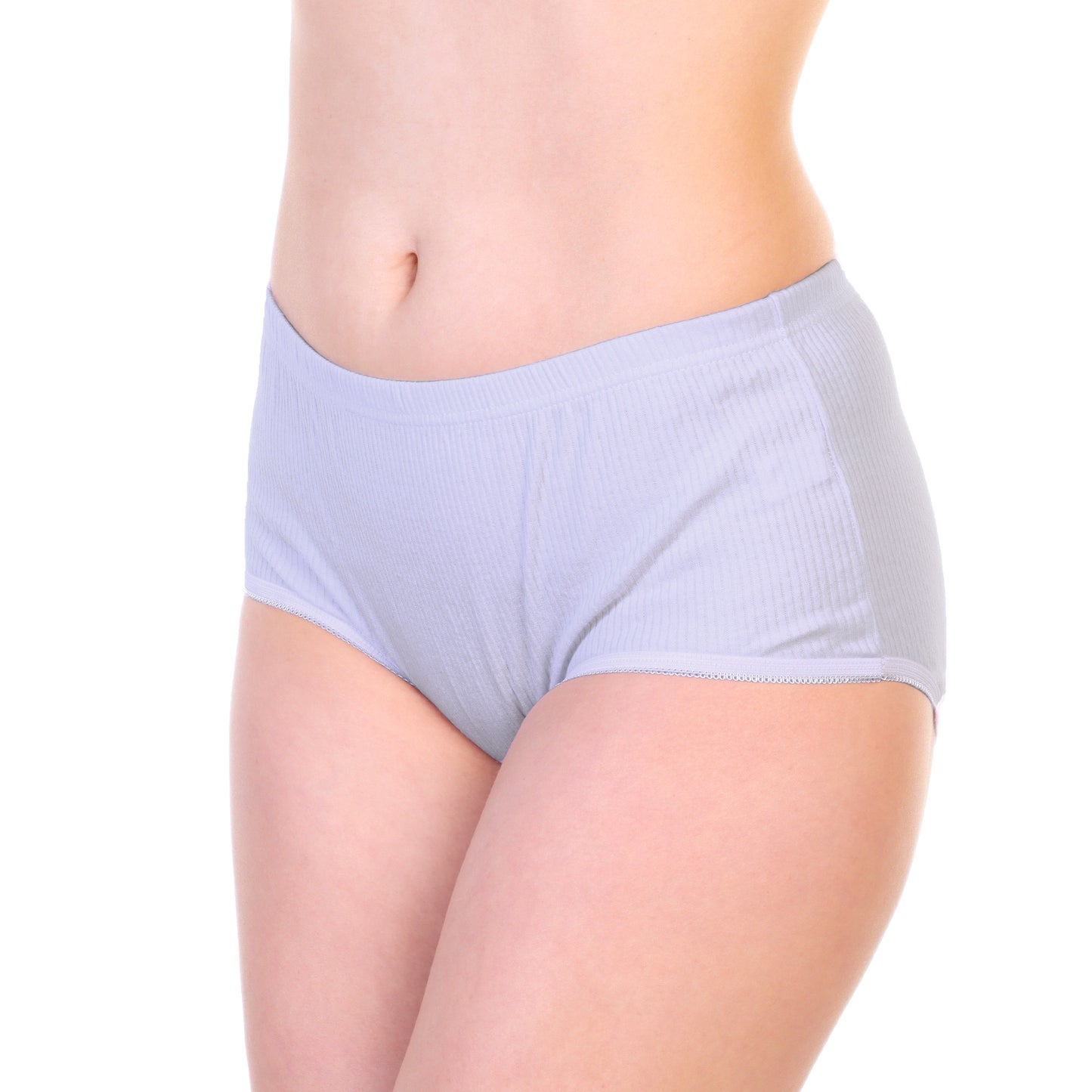 Angelina Cotton Classic Brief Panties with Rib Knit (12-Pack), #G3909
