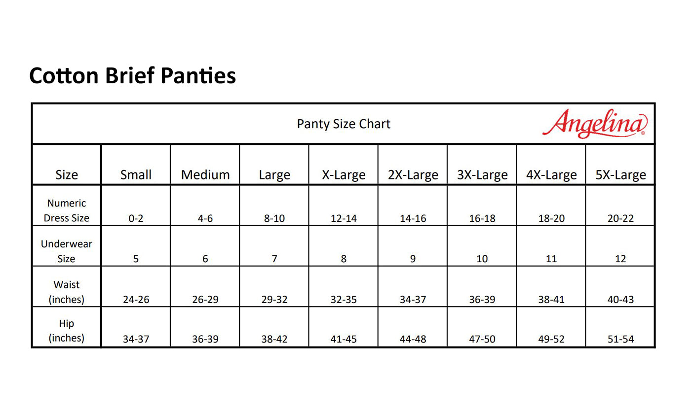 Angelina Cotton Classic Brief Panties with Rib Knit (12-Pack), #G3908