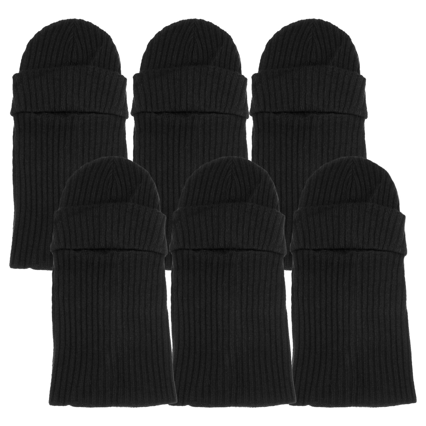 Swan Knitted Balaclava Ski Mask (6-Pack), #WH2043