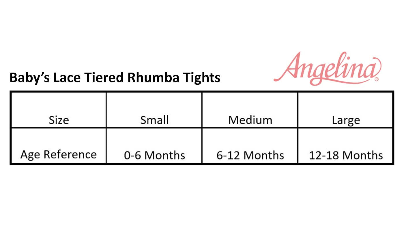 Angelina Baby's Lace Tiered Rhumba Tights (3 Dozen), #0311