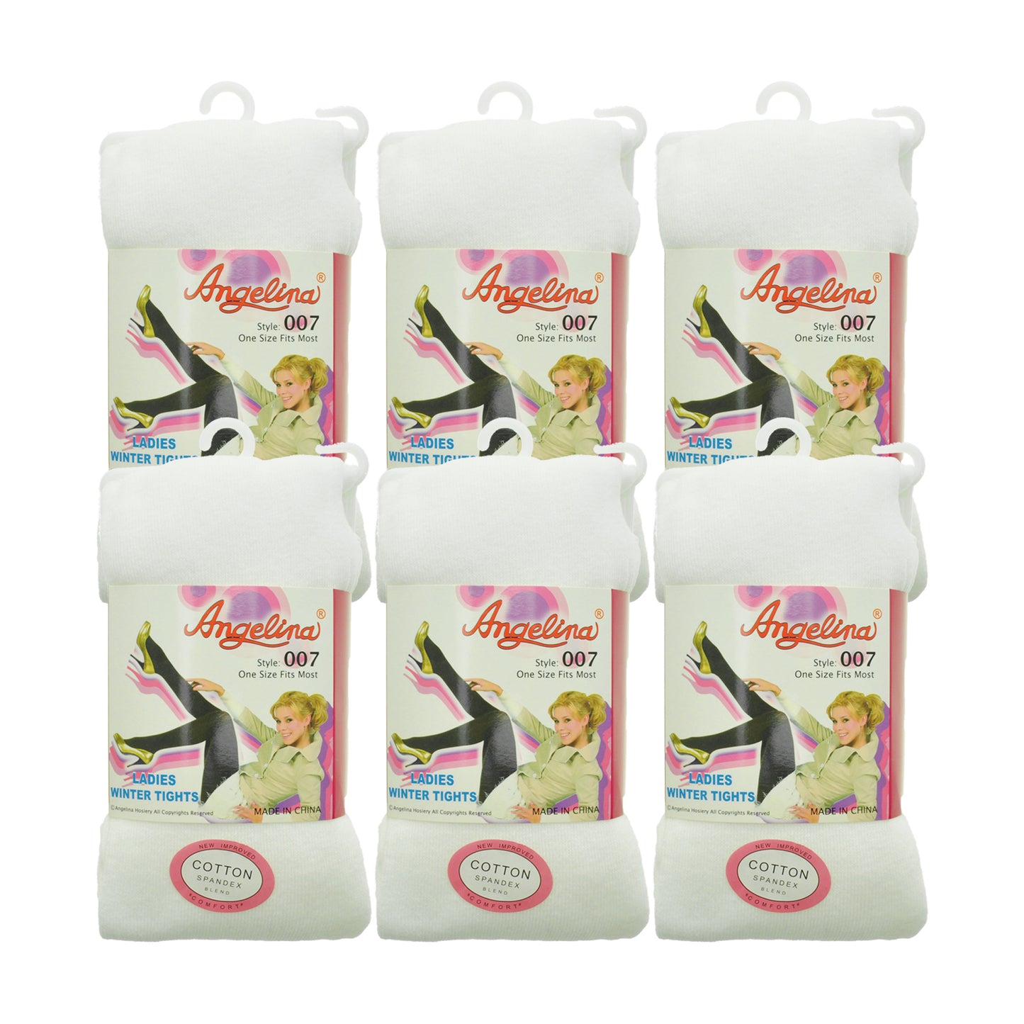 Angelina Winter Warmth Footed Tights (3 Dozen), #007