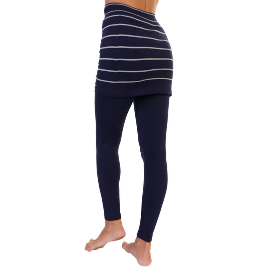 Angelina Cotton Comfort High Waisted Leggings with Mini Skirt (6 Pack), #021