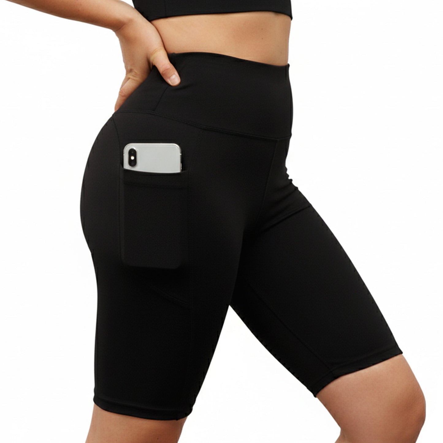 High Rise Bike Shorts with Pockets (3 Dozen), #045