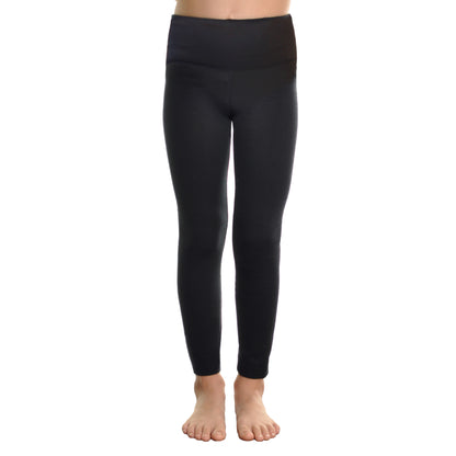 Angelina Kid's High Waisted Thermal Fleece Lined Leggings (3 Dozen), #049K