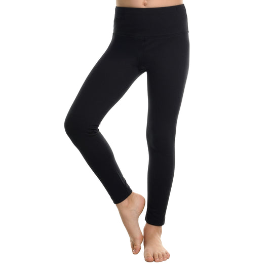Angelina Kid's High Waisted Thermal Fleece Lined Leggings (3 Dozen), #049K