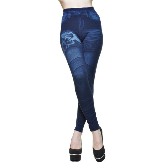 Angelina Lady's Patterned Jeggings (6-Pack), #006